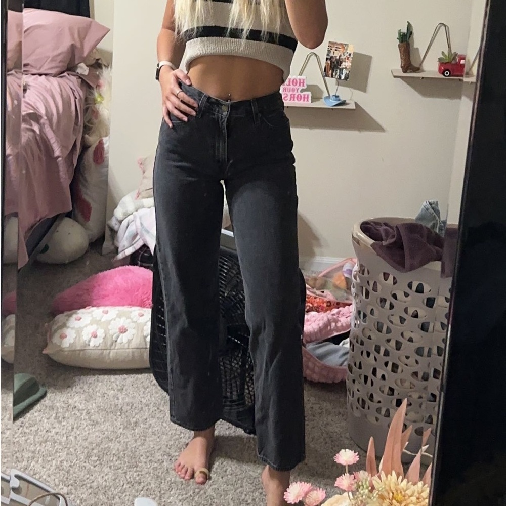 black levi dad jeans